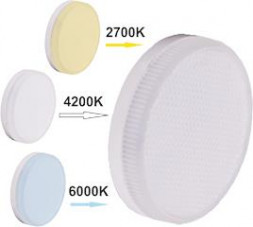 Лампа светодиодная ECOLA T5CT70ELC GX53/7,0W/2700/4200/6000K изменяемый: теплый белый, нейтральный белый, холодный белый