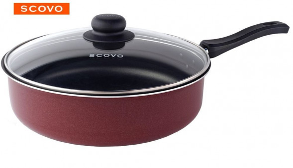 Сотейник SCOVO expert СЭ-018 со стекл. крышкой д.24 см