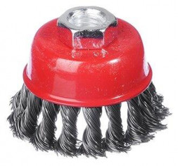 Щетка ЕРМАК 656-044 Щетка металл. для УШМ 65мм/М14 крученая (чашка)