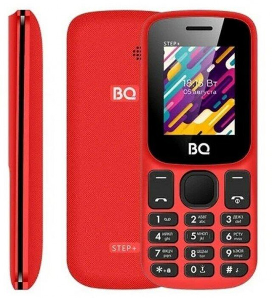 МОБИЛЬНЫЕ ТЕЛЕФОНЫ СТАНДАРТ GSM BQ 1848 Step+ Red+Black
