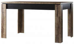 Модульная мебель АНРЭКС JAGGER Стол раздвижной цвет Дуб монастырский /Черный (2 уп.)