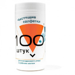 Чистящая салфетка KONOOS (06087) KBU-100 Салфетки для комп. техники в банке, 100 шт. (12)