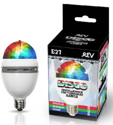 Лампа REV 32452 2 DISCO RGB 3W/Е27