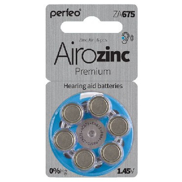 Элементы питания PERFEO ZA675-6BL AIROZINC PREMIUM (6)