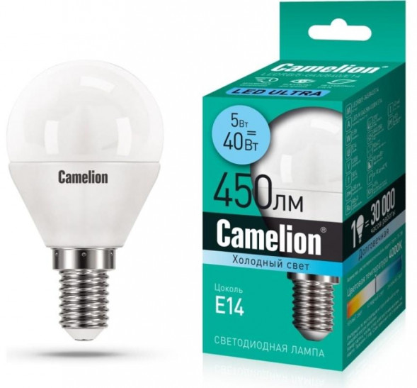 Лампа CAMELION (15058) LEDRB/5-G45/840/E14