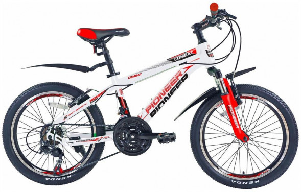 Велосипед PIONEER COMBAT 20&quot;/12&quot; white-red-black