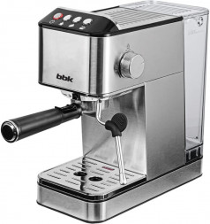 Кофеварка рожковая BBK BCM1501 нержавеющая сталь/черный