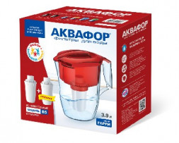 Фильтр-кувшин АКВАФОР ГАРРИ красный с доп.модулем