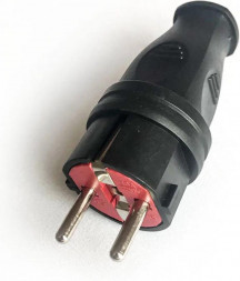 Вилка соединительная электрическая КОСМОС VKsm-Z-IP(B)16A черный