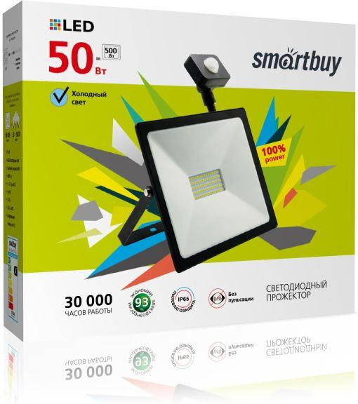 Прожектор SMARTBUY (SBL-EFLSEN-50-65) FL Sensor Pro 50W/6500K/IP65