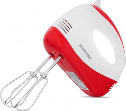 Миксер STARWIND SHM-251 250Вт белый/коралловый