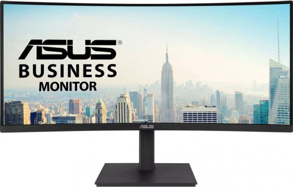 ASUS 34&quot; Монитор VA34VCPSR, 3440x1440, VA, 100Гц, 1хHDMI, 1хDP, изогнутый, черный [90lm08jj-b02170]