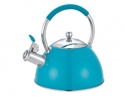 Чайник MALLONY Чайник MUSICA, объем 2 л, из нержавеющей стали со свистком, окрашенный. комбинированная ручка (007189)