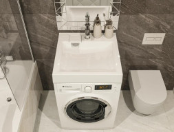 Раковина подвесная на стиральную машину PAOLA Siena 600 Белый