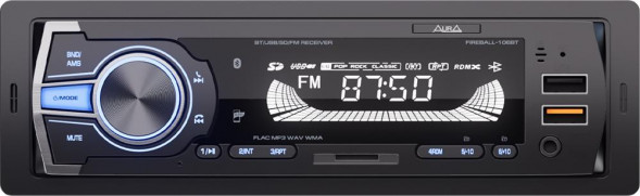 Автомагнитола AURA FIREBALL-106BT USB/SD ресивер