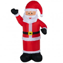 Надувная фигура NEON-NIGHT (511-114) 3D ФИГУРА НАДУВНАЯ "ДЕД МОРОЗ ПРИВЕТСТВУЕТ", РАЗМЕР 180 СМ, ПОДСВЕТКА 5 LED, IP 65