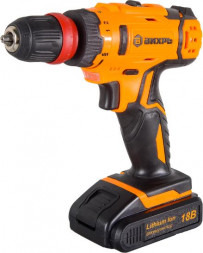 Дрель-шуруповерт аккумуляторная ВИХРЬ ДА-18Л-2КC 72/14/34
