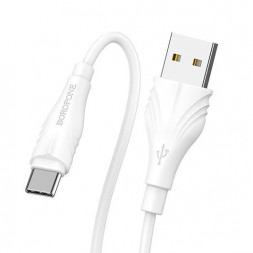 Кабель Type-C BOROFONE (6931474700445) BX18 USB-Type-C 2A 1M - белый