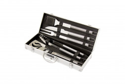 Товары для пикника PALISAD Набор приборов для барбекю, 5 шт, в алюминиевом кейсе, Camping 69579