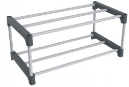 Полка для обуви SHEFFILTON SHT-SR3-P пластик серый/темно-серый (912417)