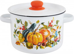 Кастрюля APPETITE 1с17с Осень эмал цил 4,5л