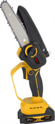 Пила цепная аккумуляторная бесщеточная EDON ANS-21/8BL желтый/черный 25166