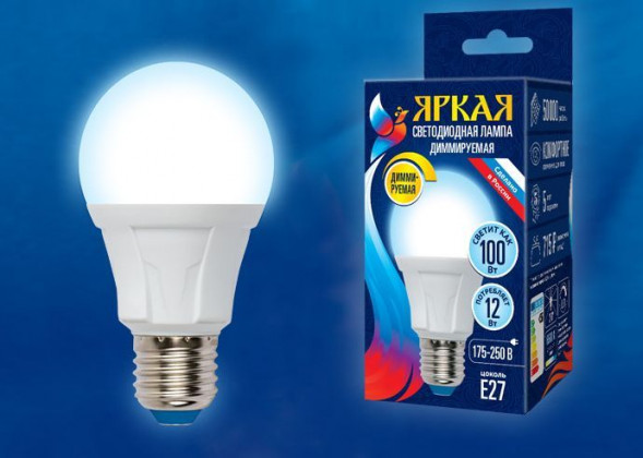 Лампочка UNIEL (UL-00004288) LED-A60 12W/6500K/E27/FR/DIM PLP01WH