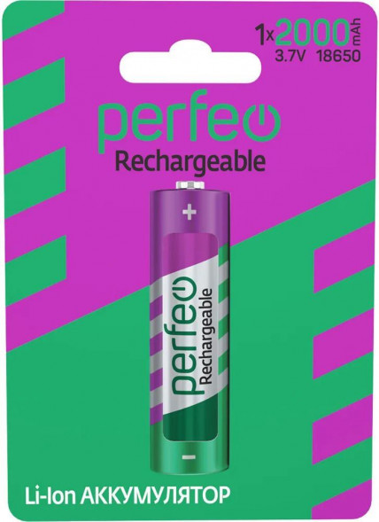 Батарейки PERFEO (PF_C3318) аккумулятор LI-ION 18650 2200MAH/1BL 3.7V