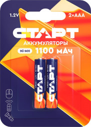 Аккумулятор СТАРТ (19345) HR03 ААА 1100mAh Ni-MH BL2