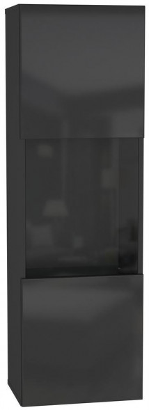 Шкаф навесной НК-МЕБЕЛЬ POINT ТИП-22 шкаф навесной Чёрный/Чёрный глянец 71774441 (1 кор.)