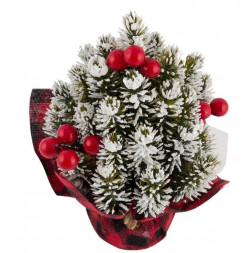 Украшение елочное ВОЛШЕБНАЯ СТРАНА Украшение декоративное "Елка заснеженная в букете" 7635