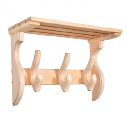 Банные принадлежности БАННЫЕ ШТУЧКИ 32247 Полка-вешалка Двойной крючок 3 крючка