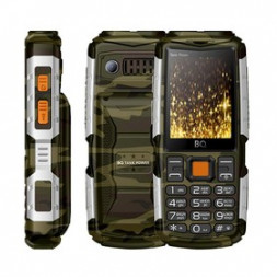 МОБИЛЬНЫЕ ТЕЛЕФОНЫ СТАНДАРТ GSM BQ 2430 Tank Power Camouflage+Silver