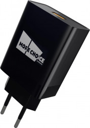 СЗУ MORE CHOICE (4627151195186) NC52QCa СЗУ 1USB 3.0A QC3.0 для Type-C быстрая зарядка Black