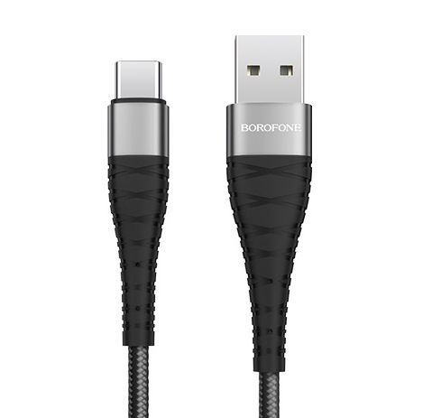 Кабель Type-C BOROFONE (6931474710451) BX32 USB-Type-C 5A 1M - черный