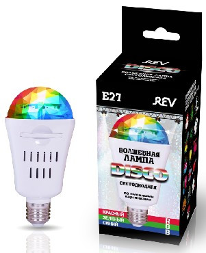 Лампа REV 32453 9 DISCO RGB 4W/Е27