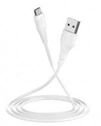 Кабель microUSB BOROFONE (6931474700438) BX18 USB (m)-microUSB (m) 1.0м - белый