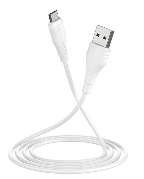 Кабель microUSB BOROFONE (6931474700438) BX18 USB (m)-microUSB (m) 1.0м - белый