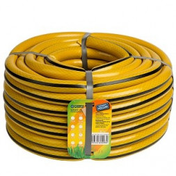 Шланг DELTA Шланг поливочный д.3/4 (20м) Гидроагрегат желтый с черной полосой
