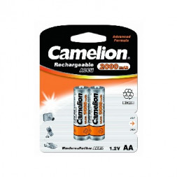 Элементы питания CAMELION (3504) AA-2000MAH NI-MH BL-2 (NH-AA2000BP2, аккумулятор,1.2В)