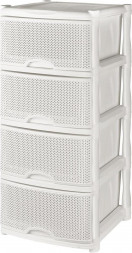 Комод KEEPLEX KL378412048 Ajur четырехсекционный 50х41,5х55,5см белое облако