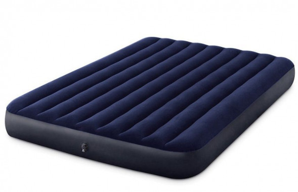 Матрас надувной INTEX Матрас надувной CLASSIC DOWNY AIRBED 152x203x25 см . Арт.64759