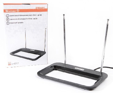 Антенна комнатная СИГНАЛ SPI-617 DVB-T2/ДМВ+МВ, пассивная