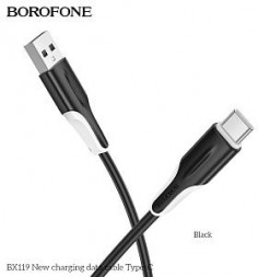 Кабель BOROFONE (6941991121999) BX119a USB 3.0A для Type-C - 1м , черный