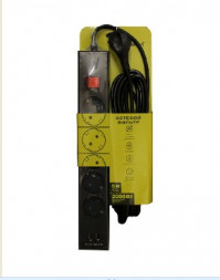 Сетевой фильтр DUWI 32589 5 С/Ф 5 гнезд- 5,0м - черный