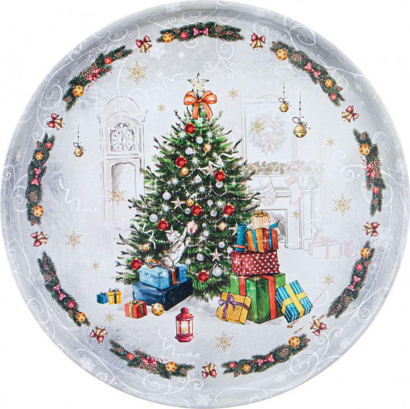 Поднос AGNESS 898-130 HОВЫЙ ГОД 33*2,1см