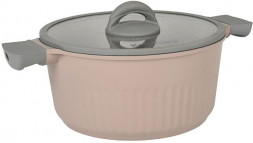 Кастрюля KUKMARA Кск42а Stella а/пр литая 4,2л стекл/кр