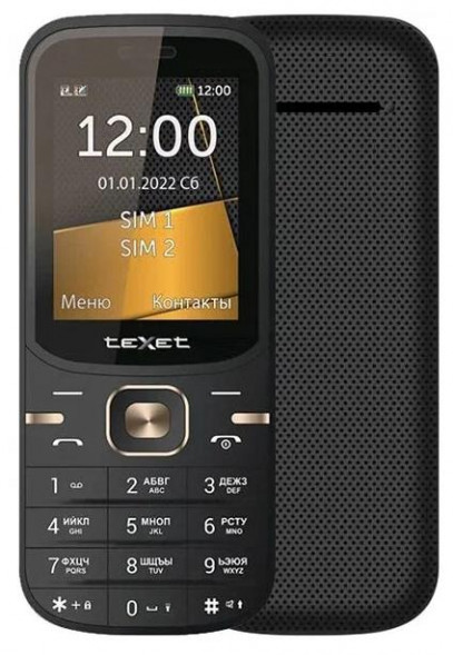 Телефон мобильный TEXET ТМ-216 Черный (127240)