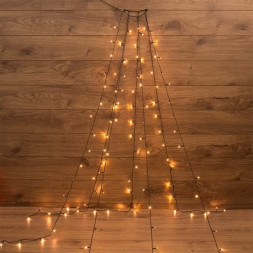 Гирлянда NEON-NIGHT (235-086) ЕЛОЧНАЯ ГИРЛЯНДА С КОЛЬЦОМ, 7 НИТЕЙ ПО 1,8 М, ДИОДОВ ТЕПЛЫЙ БЕЛЫЙ, НЕ СОЕДИНЯЕТСЯ