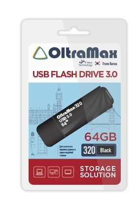 USB флэш-накопитель OLTRAMAX OM-64GB-320-Black USB 3.0